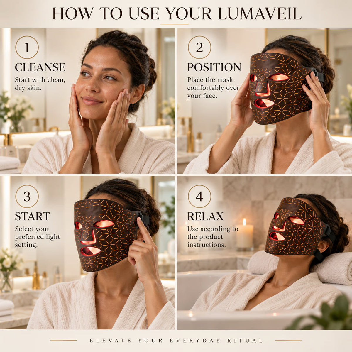 LumaVeil™- Red Light Therapy Mask